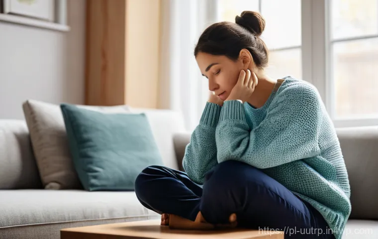맞춤형 영양 요구에 따른 영양 보충제 선택 - **Prompt:** A thoughtful woman, approximately 30-35 years old, sits comfortably in a brightly lit, c...
